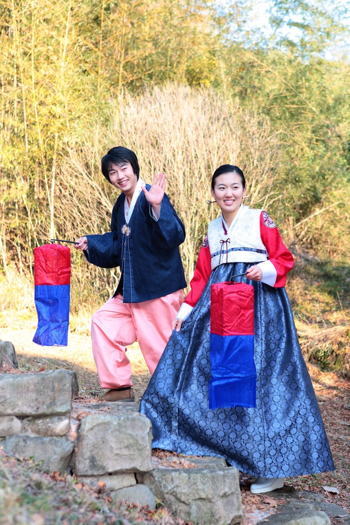 Couple in Korean Dress II