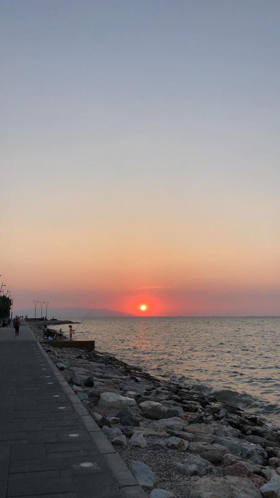 Sun on sea