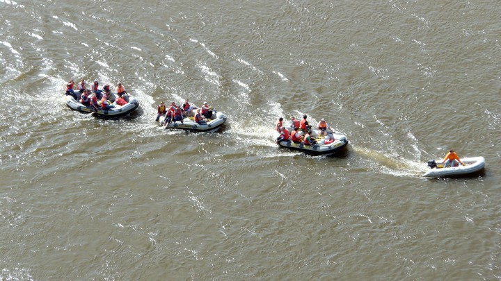 Auf der Elbe