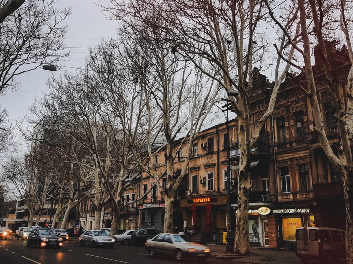 December in Odessa, Ukraine