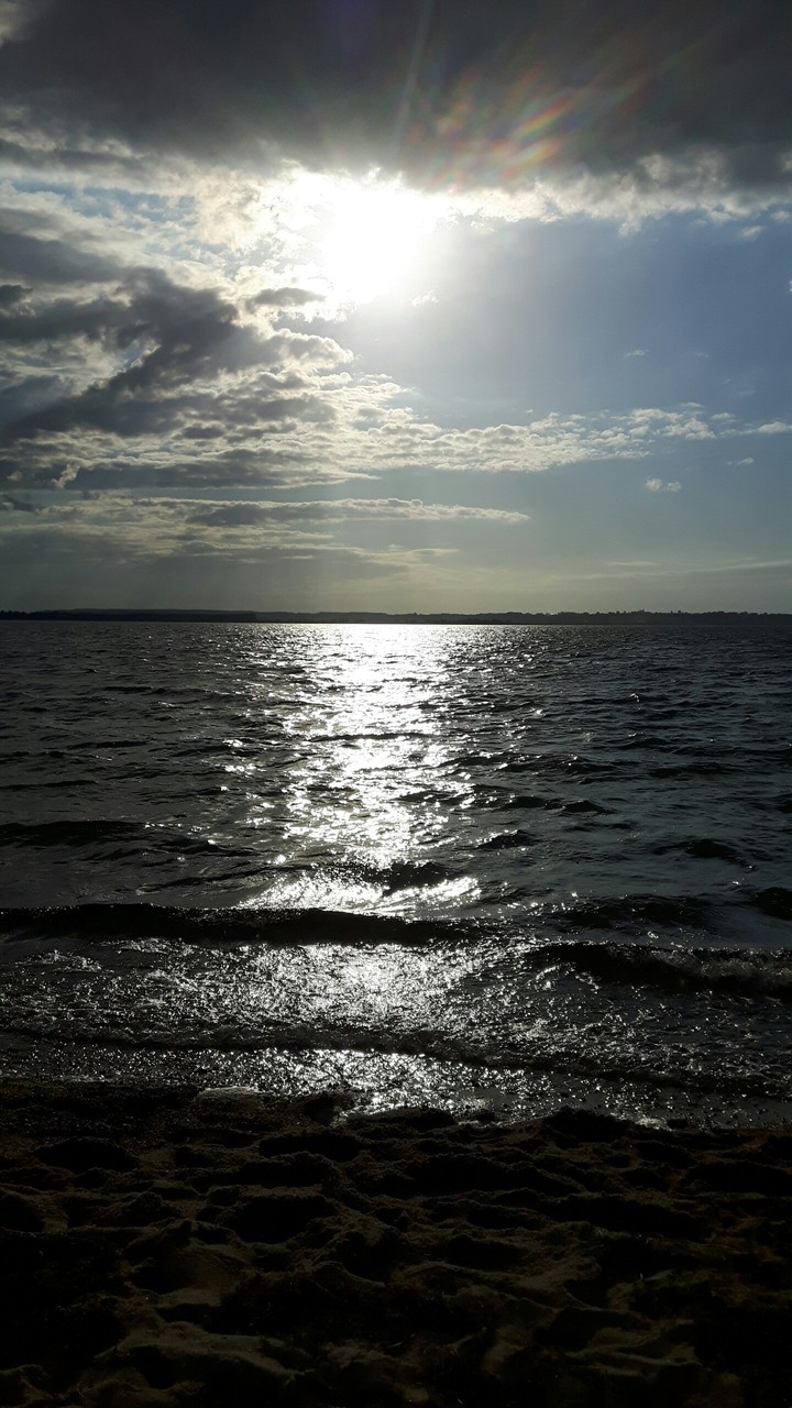 sunset on the beach