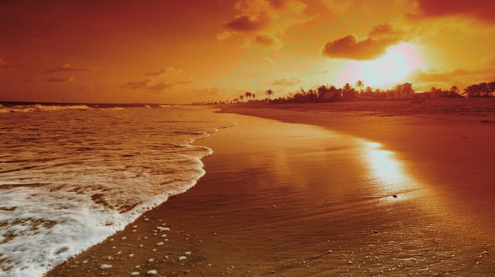 orange sunset