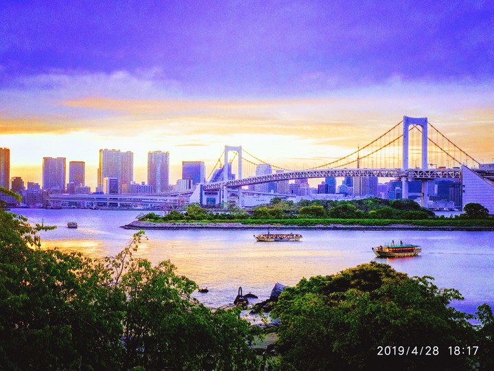 Odaiba peninsula at Tokyo, Japan