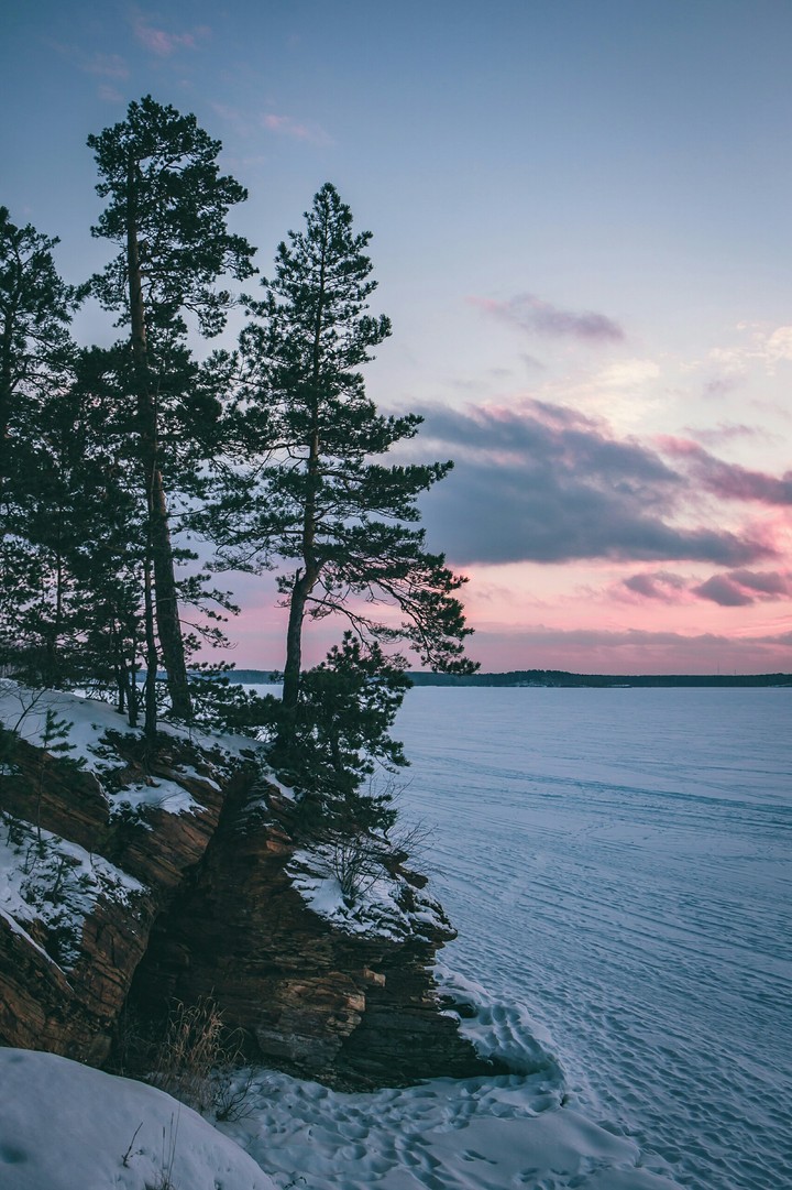 frozen lake