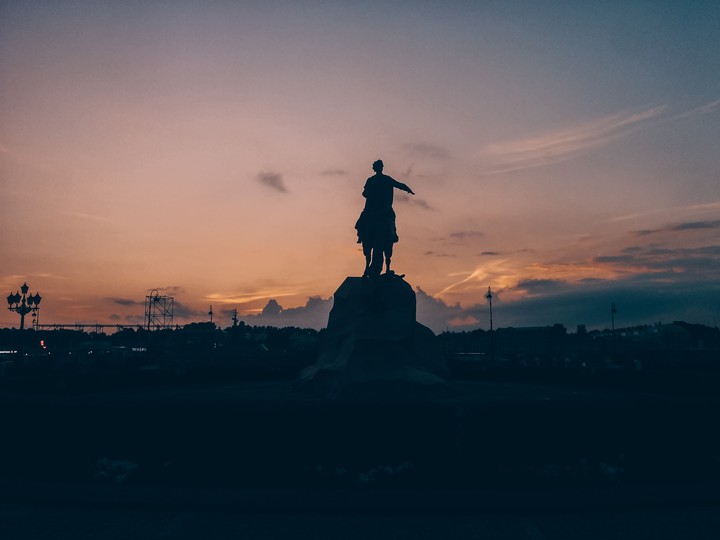Peter 1 monument in Saint Petersburg