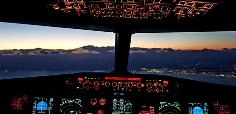 flight deck view