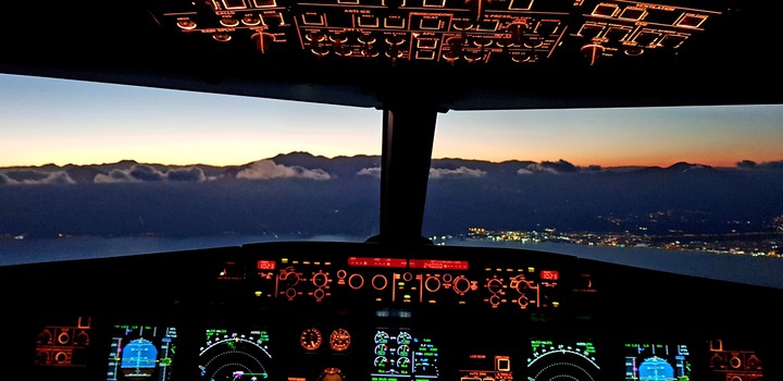 flight deck view