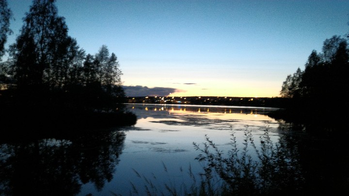 night lake
