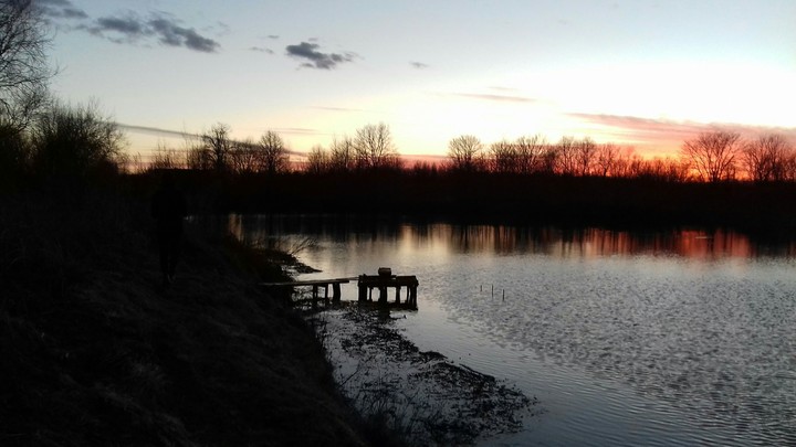 Sunset on the river
