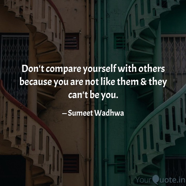 Don't compare