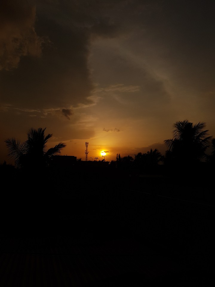 Sunset, sky