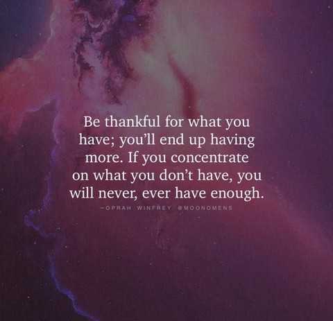 Be Thankful...