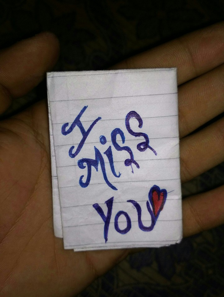 I miss you.