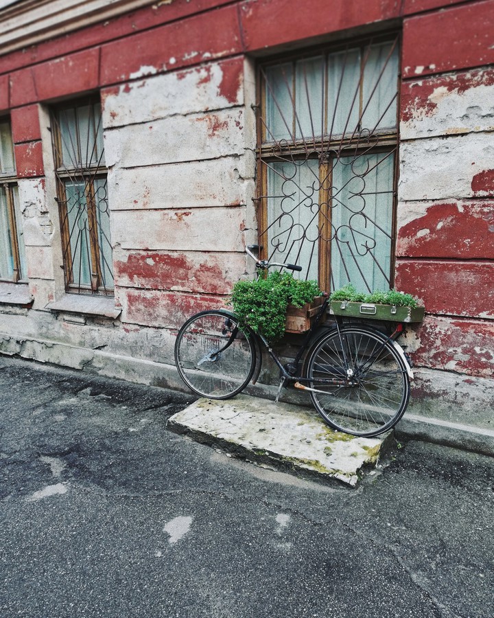 Old bicycle.