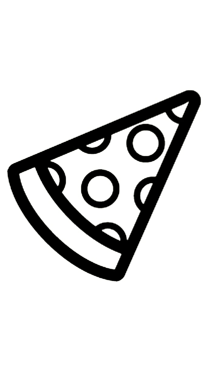 PIZZA Ausmalbild
