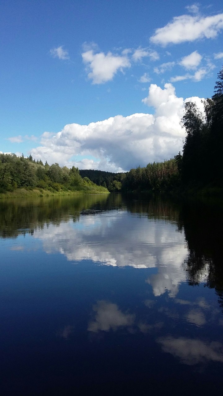 reflection in river