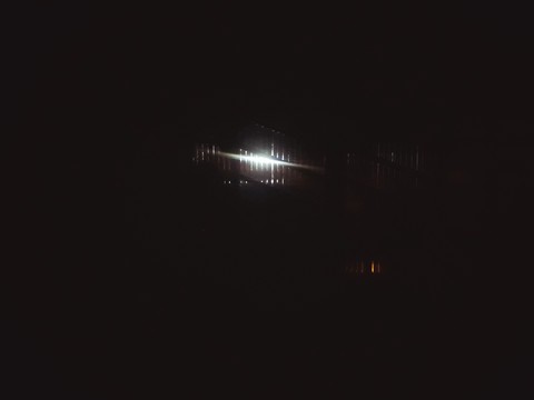Looking behind a window.
