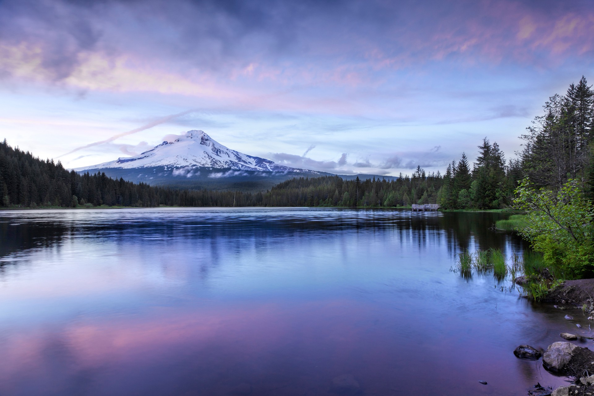 Lake and mountain