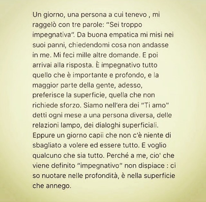 troppo impegnativa..