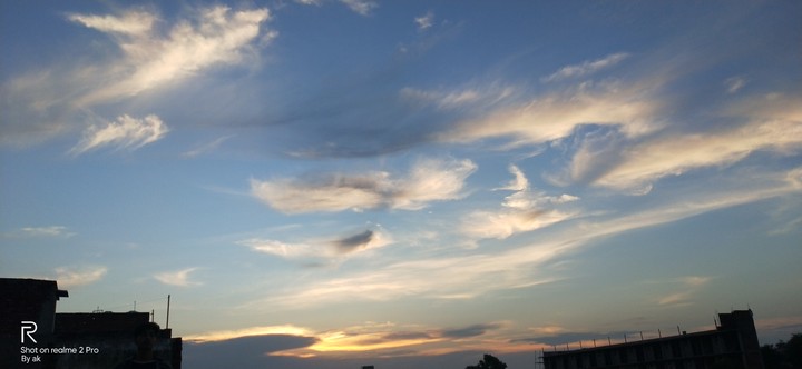 sky evening seen