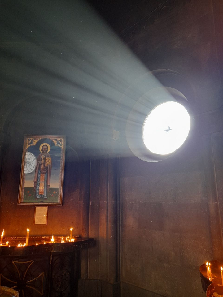 sunlight in the church