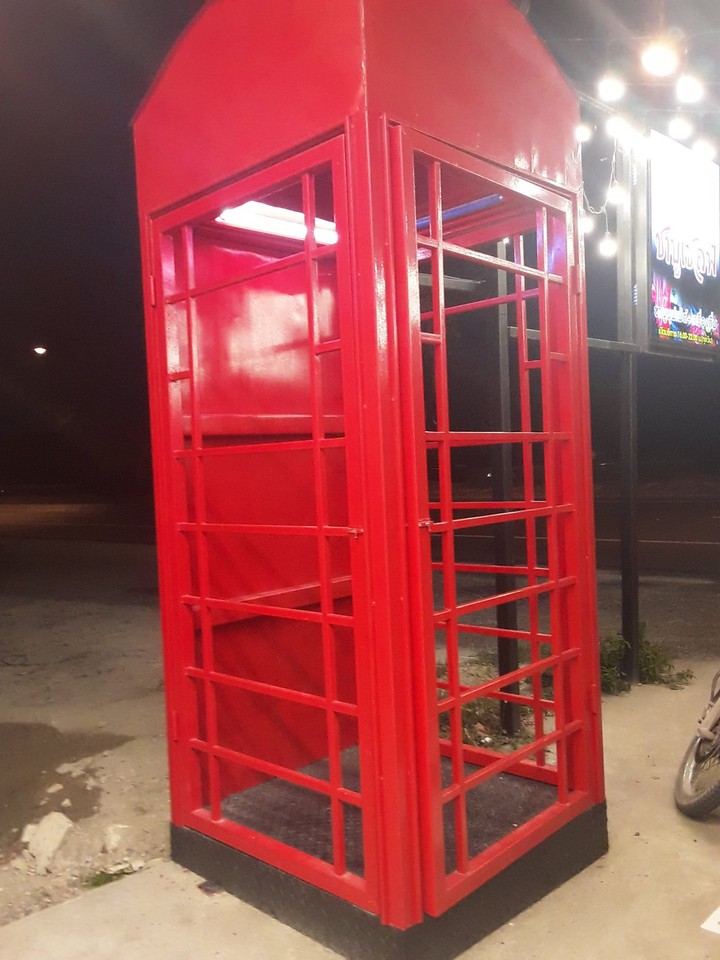 vintage phone booth