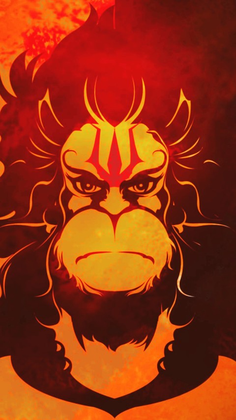 Hanuman ji With decent attitude.