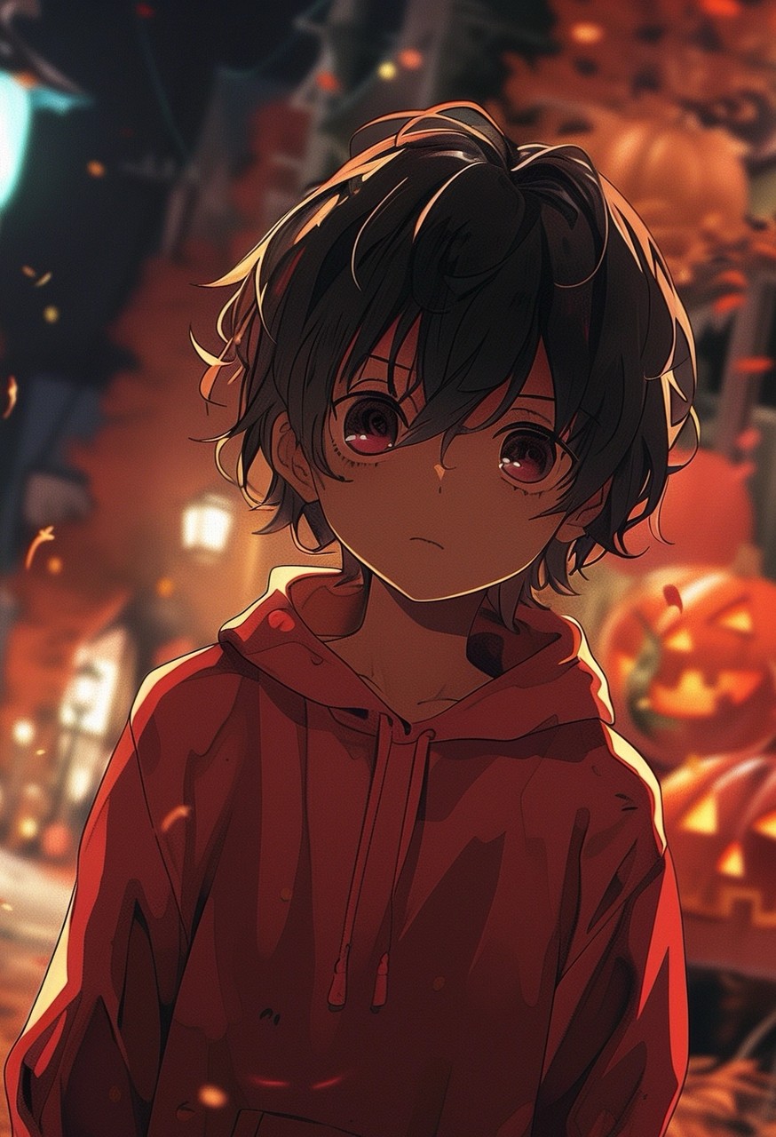 Anime cute boy cartoon