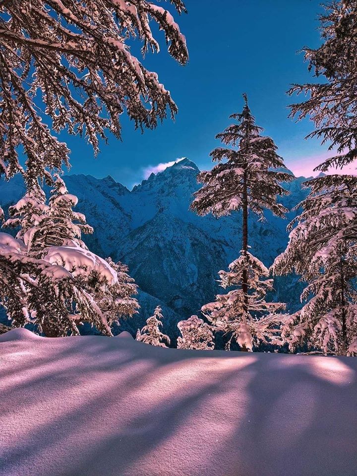 valley is full of snow...