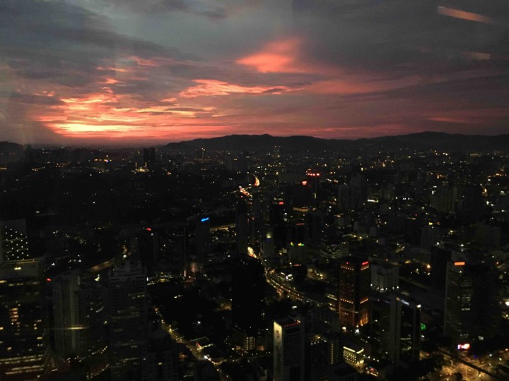 Sunset views of Kuala Lumpur!