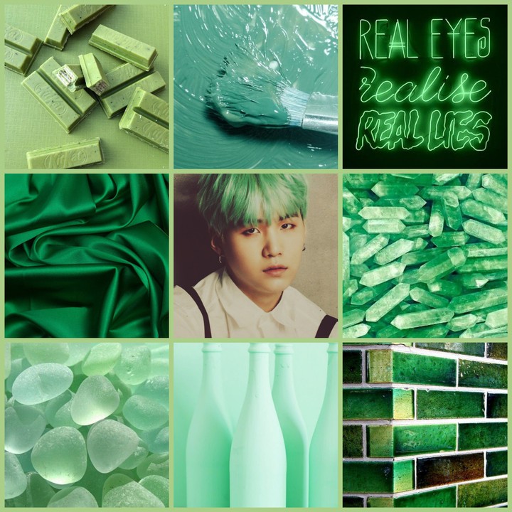 Yoongi and green
