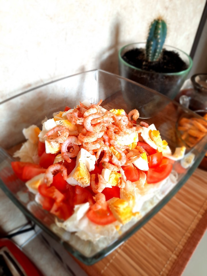 Цезарь с креветками