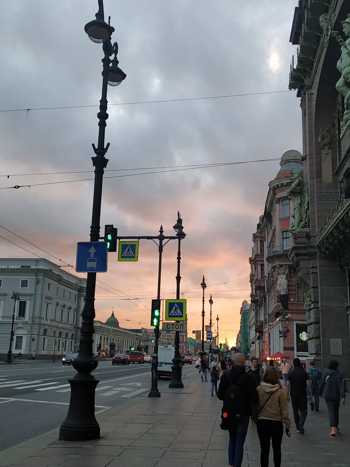 закат в Санкт-Петербурге
