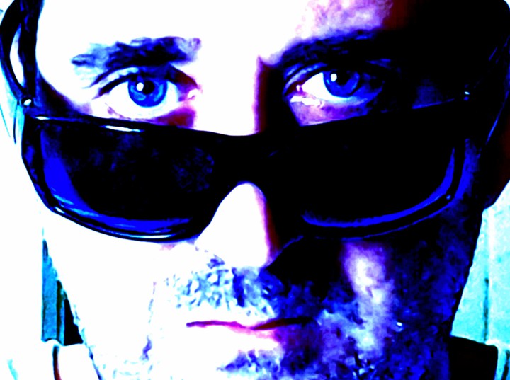 me in blue