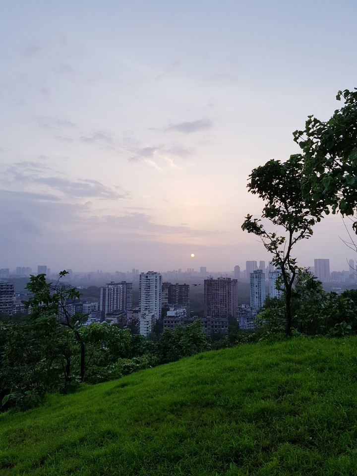 Beautiful Sunset Over the City