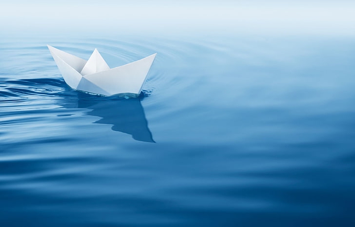 paper boat...