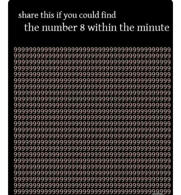 comment if u find number 8 !!