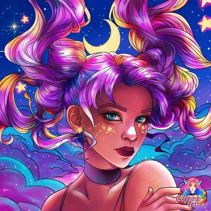 rainbow girl