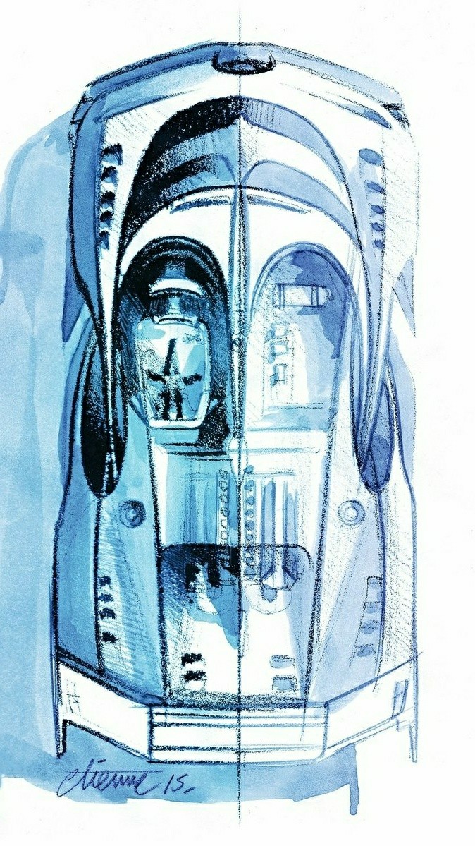 Bugatti Vision Gran Turismo Concept sketch