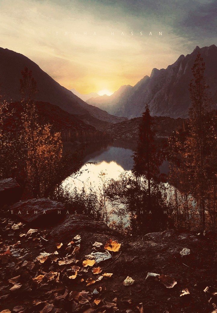 amazing view between hills