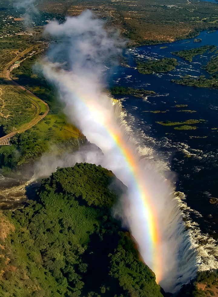 A Rainbow in Victoria Falls Zambia