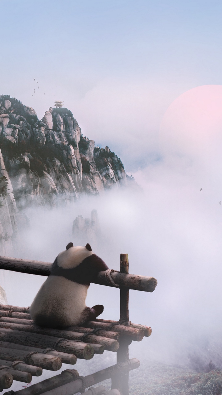 lazy panda