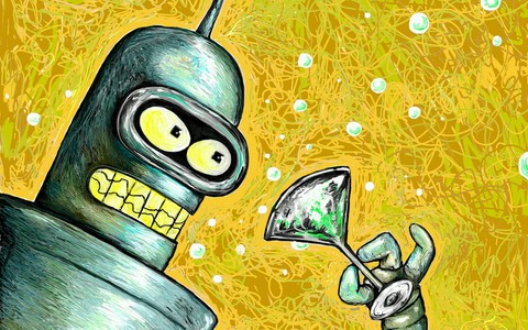 Fan Art Of beloved Cartoon Character Bender