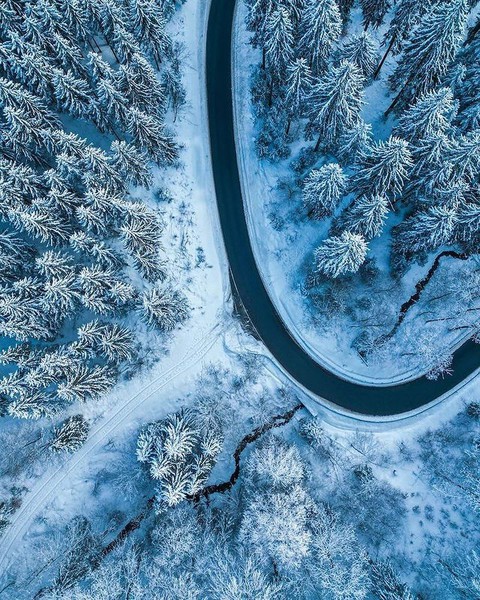 sfondi blue, freezing