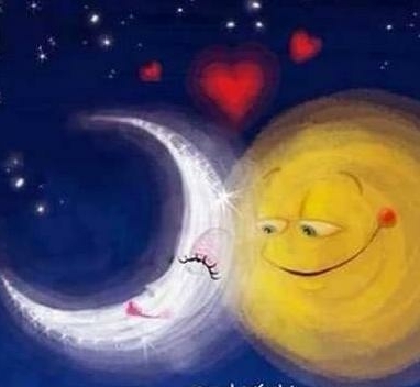 Moon and sun