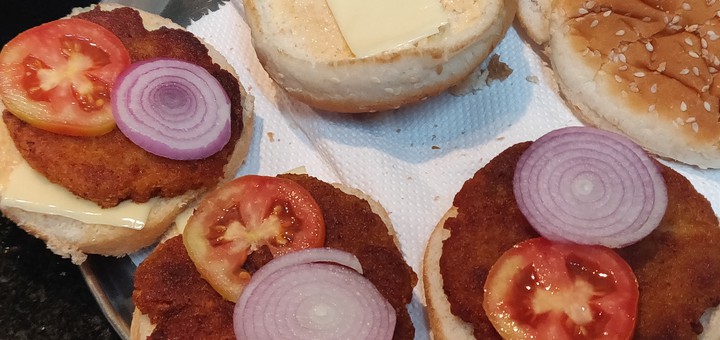 homemade burgers