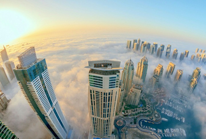 Building in clouds