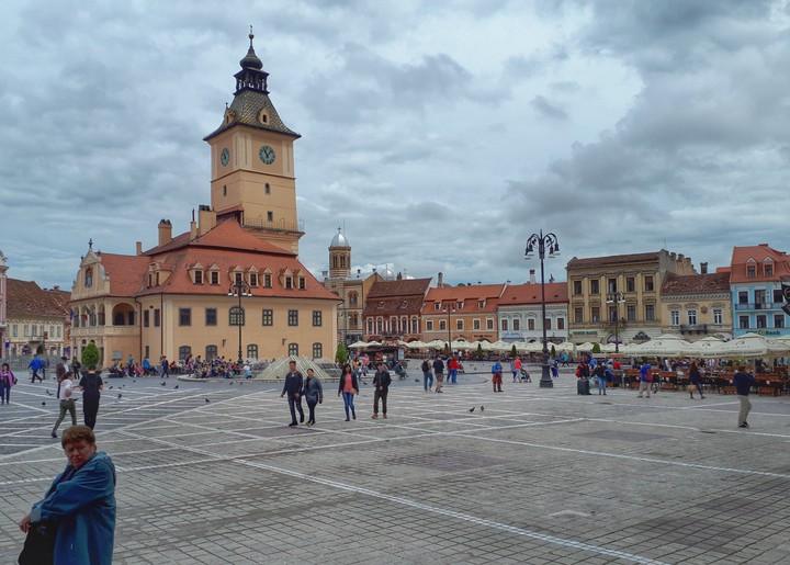 Sibiu on a cloudy day