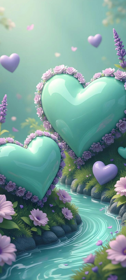 sfondi heart, love