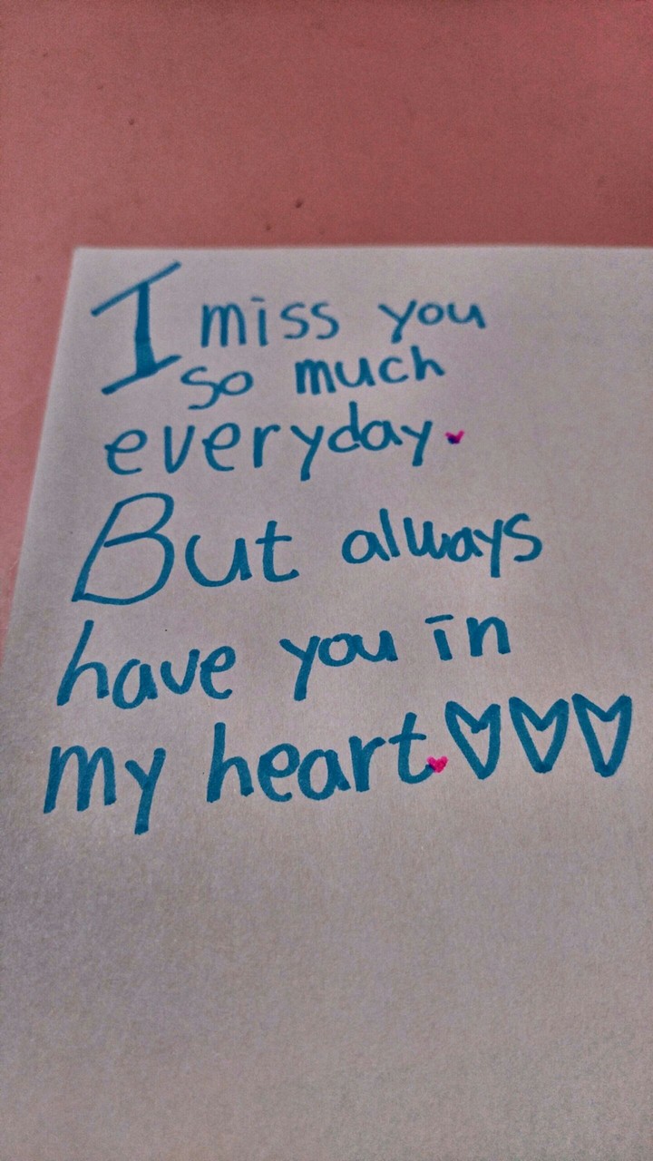 I miss you